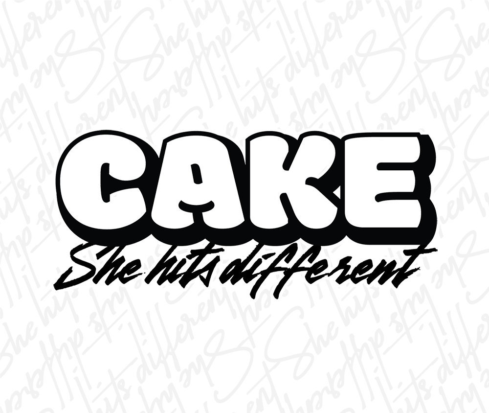 SHE HITS DIFFERENT logo