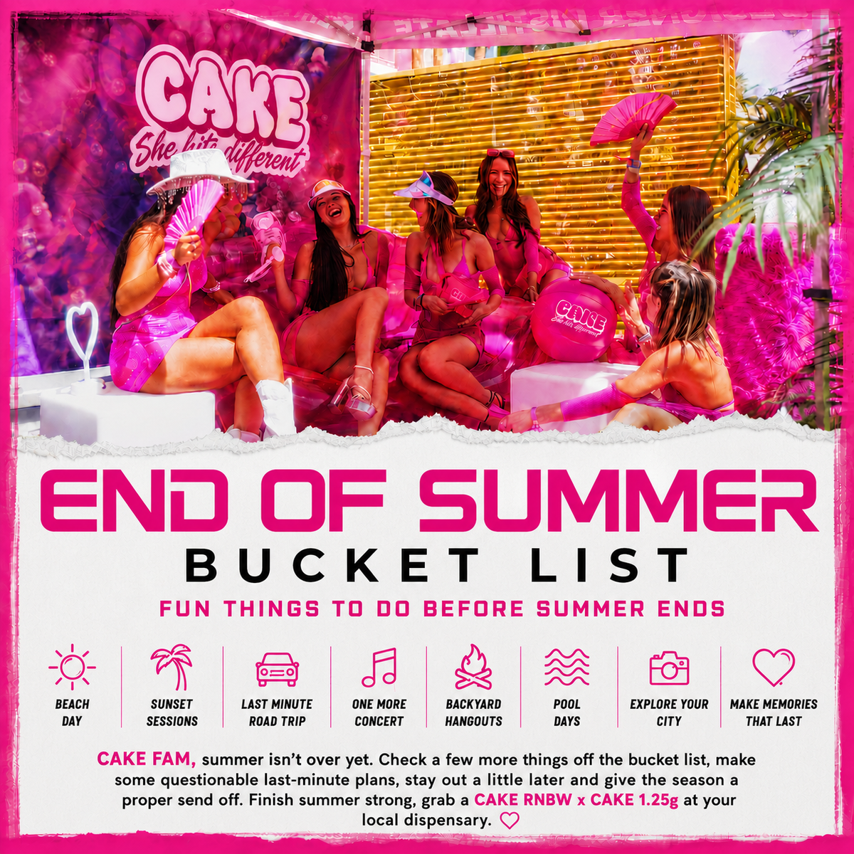 Ending Summer Bucket List ideas